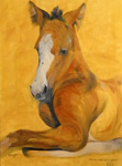 Schilderij paard Gogh